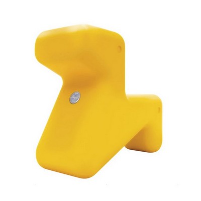 doraff seat in polyethylene, yellow